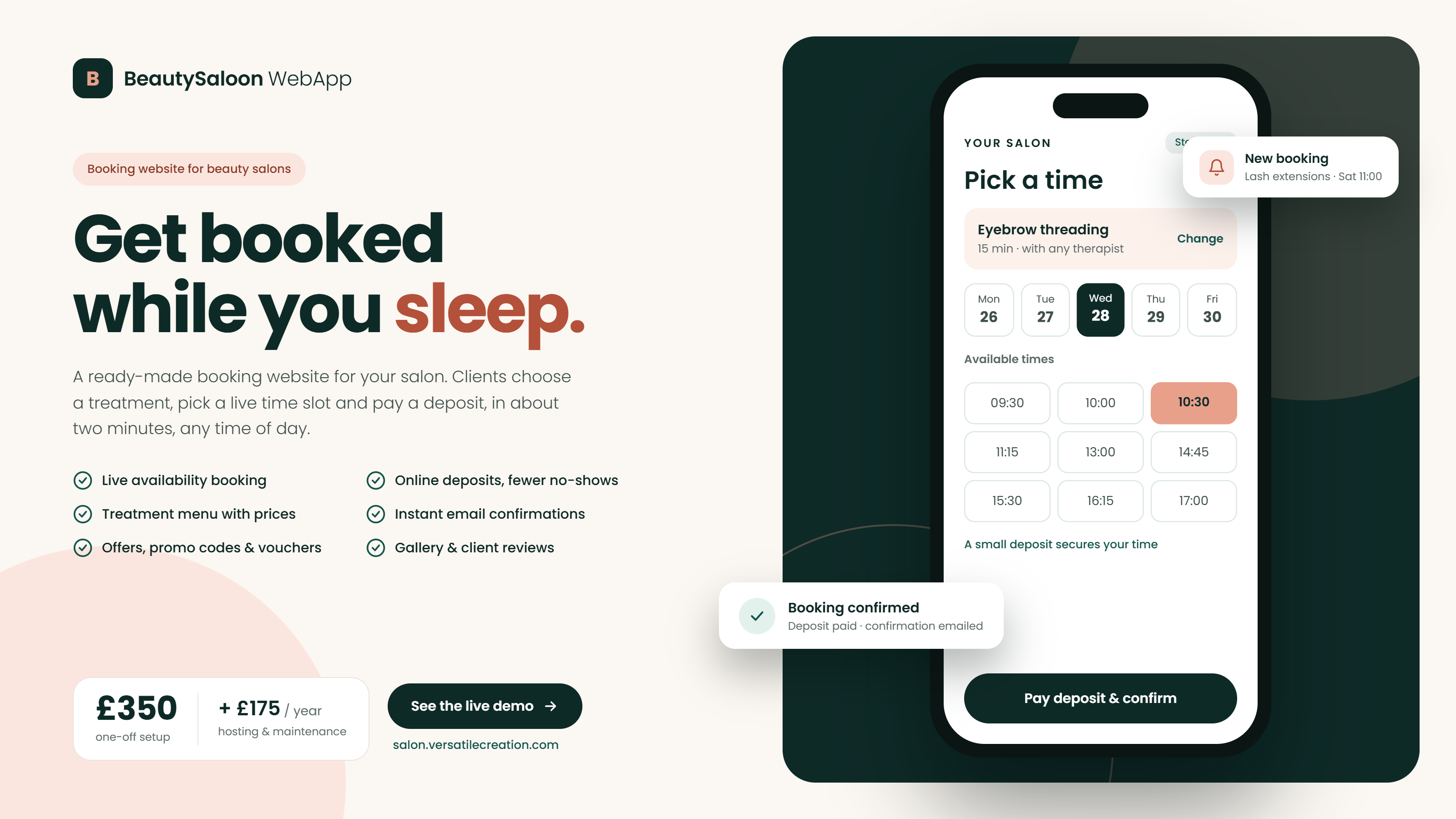 BeautySaloon WebApp